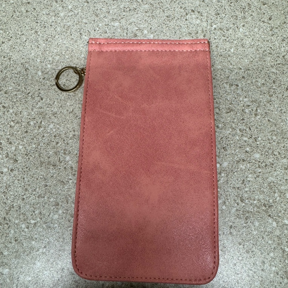 Peachy Pink slim wallet